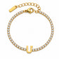Armenian Initials Tennis Bracelets in Gold