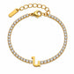 Armenian Initials Tennis Bracelets in Gold