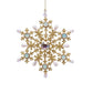 The Snowflake Ornament with Blue stones and Pearls