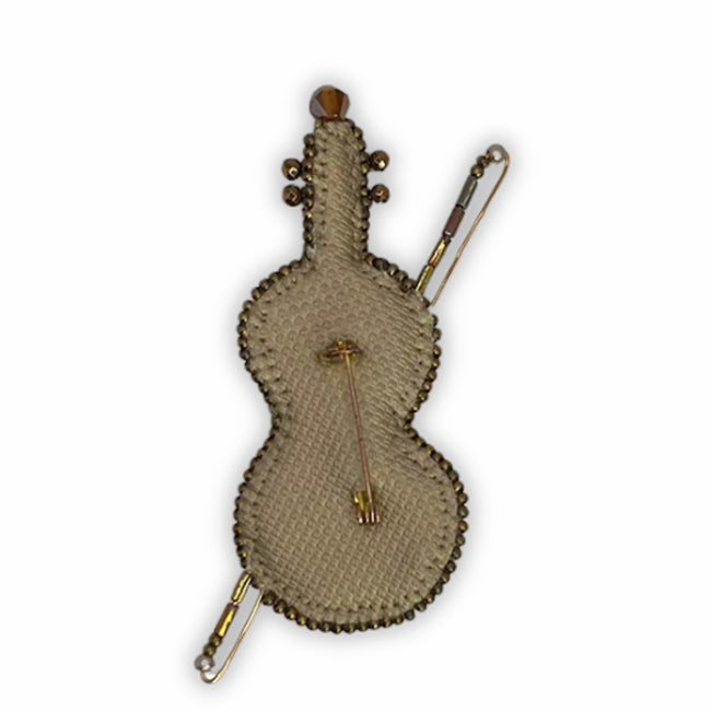 Golden Violin Pin