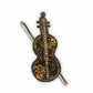 Golden Violin Pin