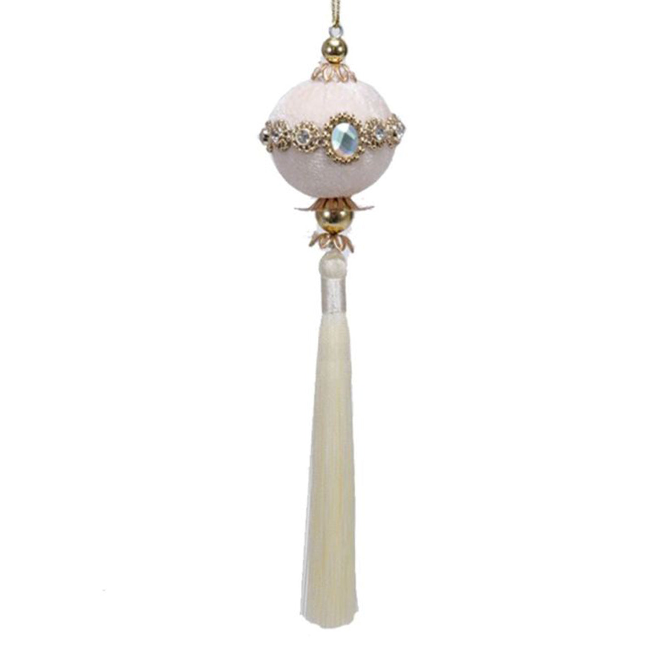 Small Ball with Tassel Ornament