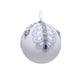 White Ball with Blue Stones Ornament