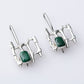 Vienna My Love silver earrings with malachite - Lusanet Collective