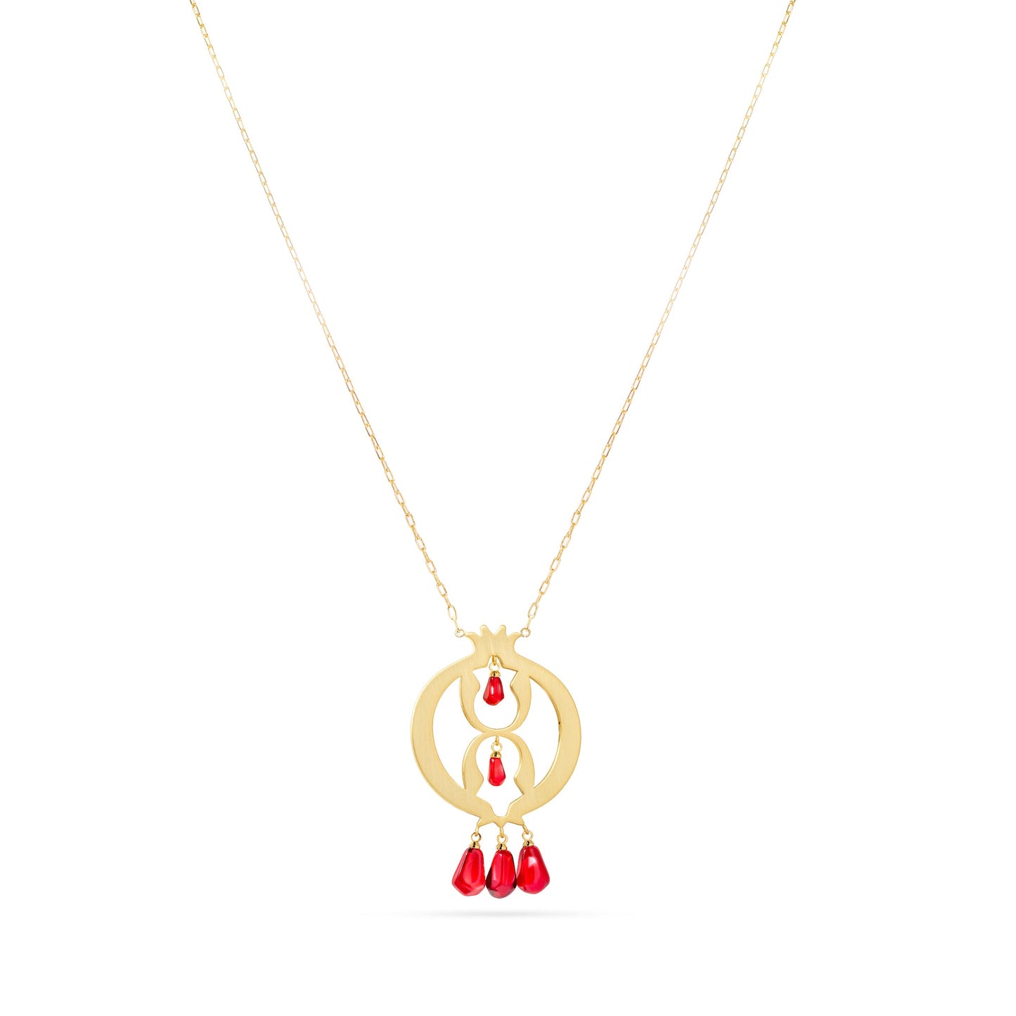 Pomegranate long Necklace - Lusanet Collective