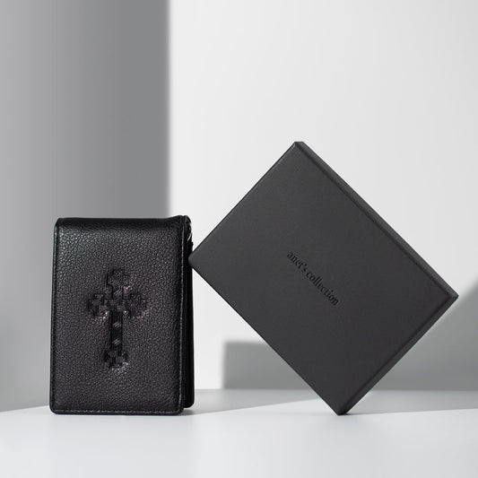 Cross- Khatchkar Men wallet - Lusanet Collective