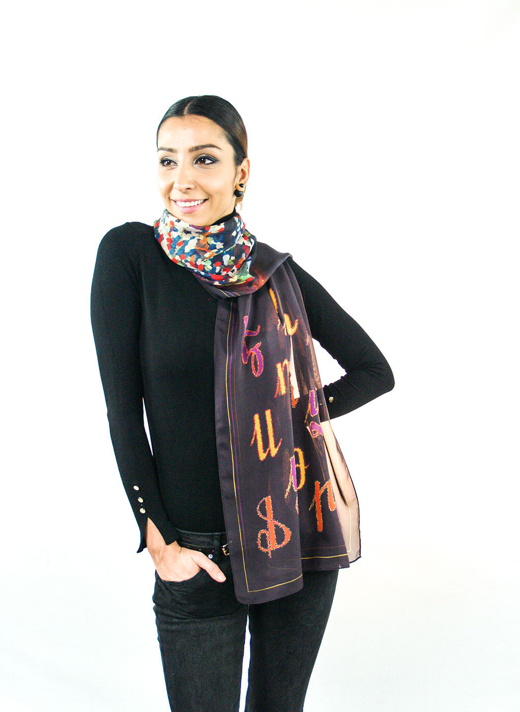 Armenian Alphabet Scarf #1 - Anet's Collection - 8