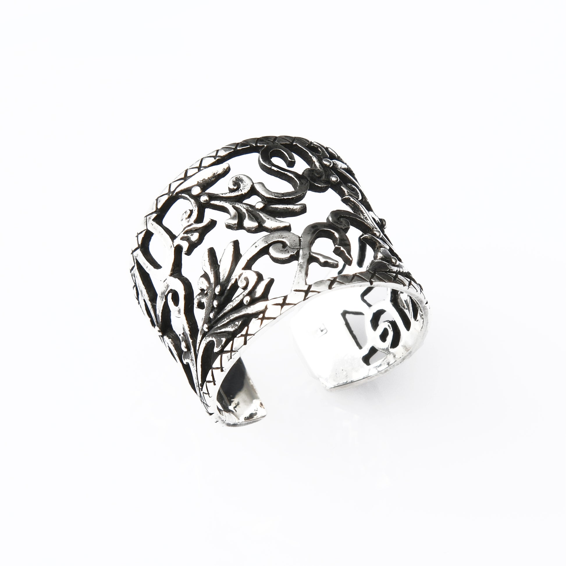 Sterling Silver Letters Ring - Lusanet Collective