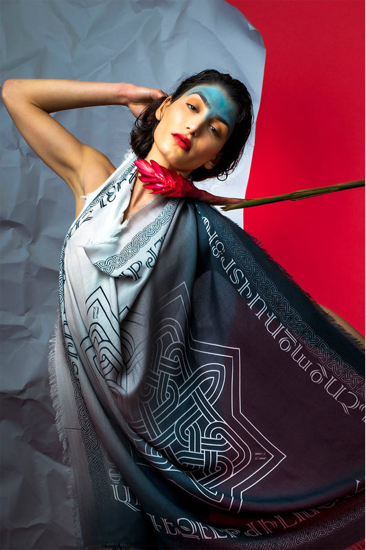 Armenian Alphabet and Eternity Scarf - Lusanet Collective
