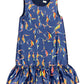 Blue Alphabet Trchnagir Dress front