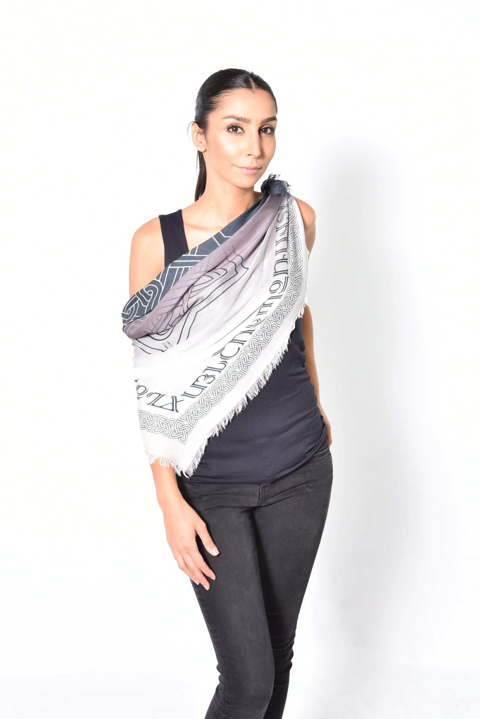 Armenian Alphabet and Eternity Scarf - Lusanet Collective
