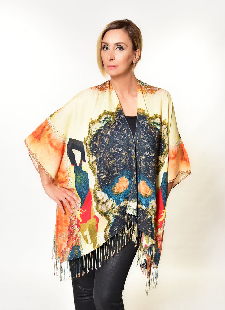 "Lady in Peridome" Kimono