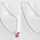 Pomegranate Seeds Necklace in Silver Chain