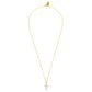 Dainty 14k Gold plated Cross Necklace - Lusanet Collective