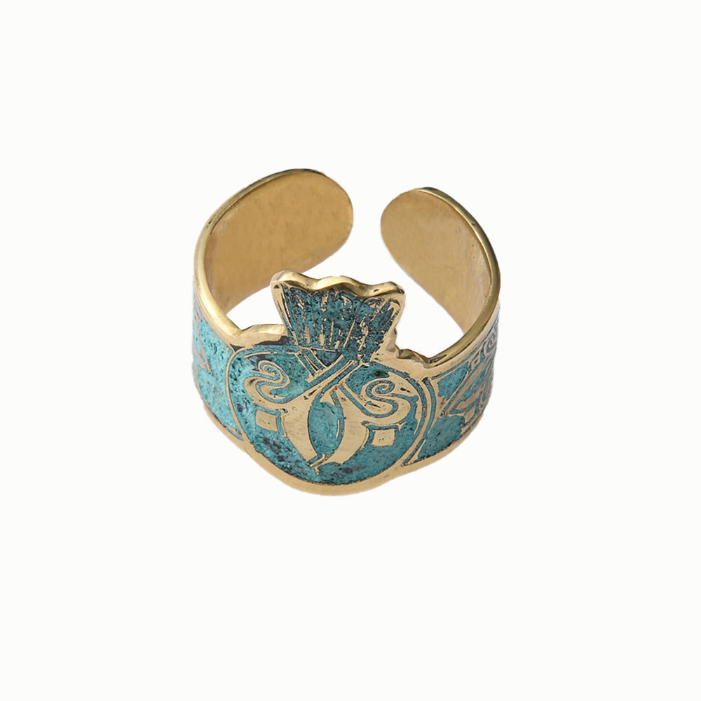 Pomegranate Patterns Ring - Lusanet Collective