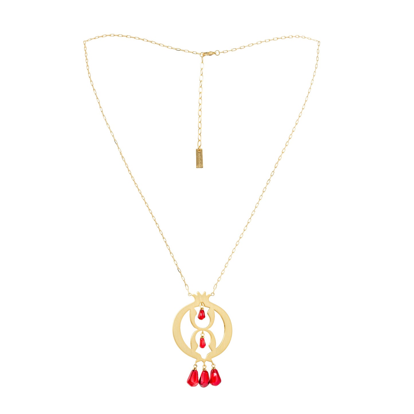 Pomegranate long Necklace - Lusanet Collective