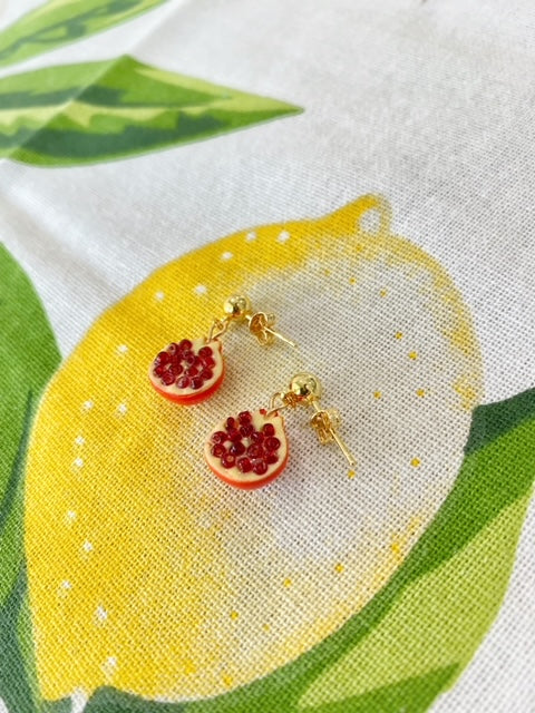 Mini Pomegranate Noor Crystal Earrings - Lusanet Collective