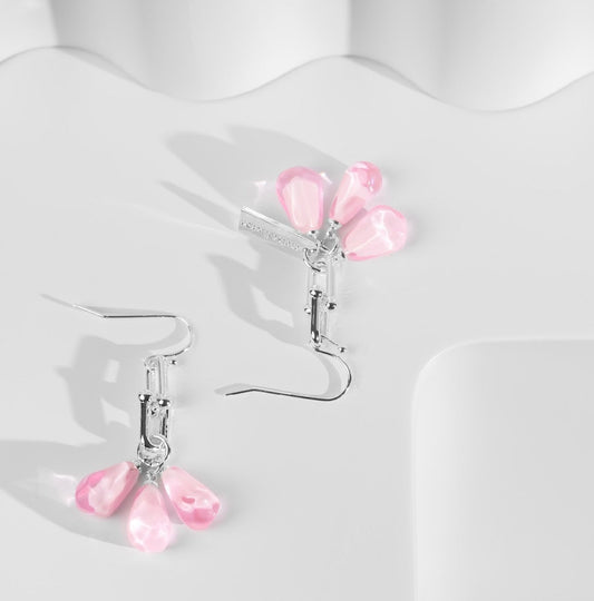 Pomegranate Seeds Earrings in Silver