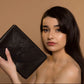 Sirahar Leather Ladies Clutch in three colors of Red, Black and Camel - Lusanet Collective