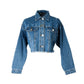 Love Birds Cropped Jeans Jacket