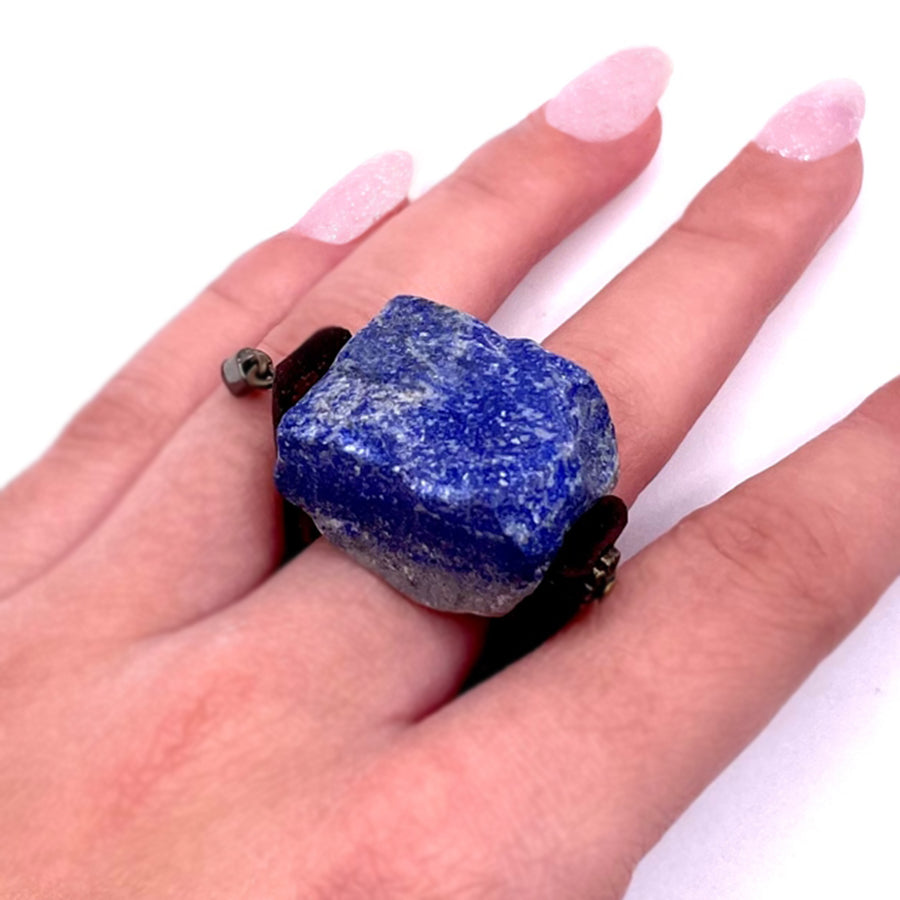 Large Blue Stone Ring