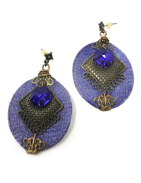 Purple Earrings