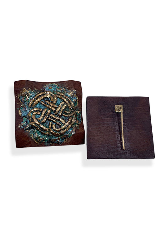 Square Wood Earrings